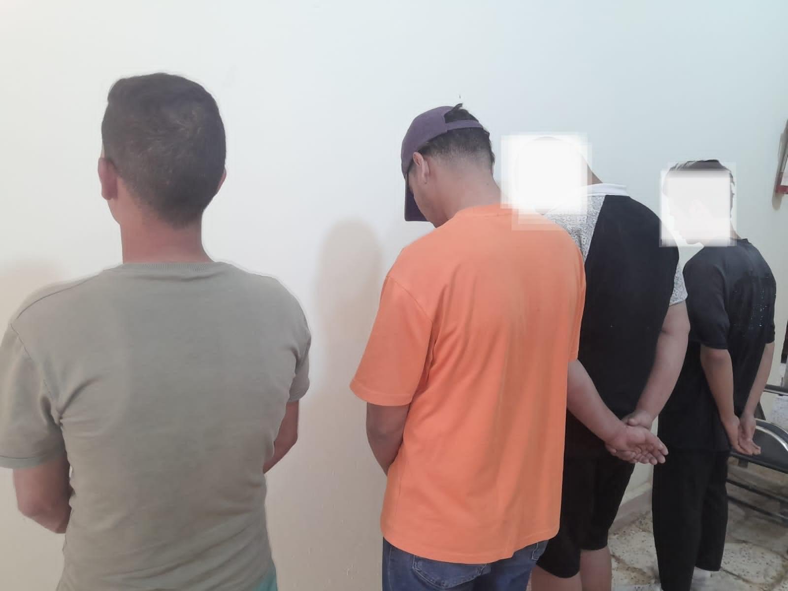 القبض على (٤) أشخاص مخمورين ومتهم بحوزته مواد مخدرة في الديوانية
