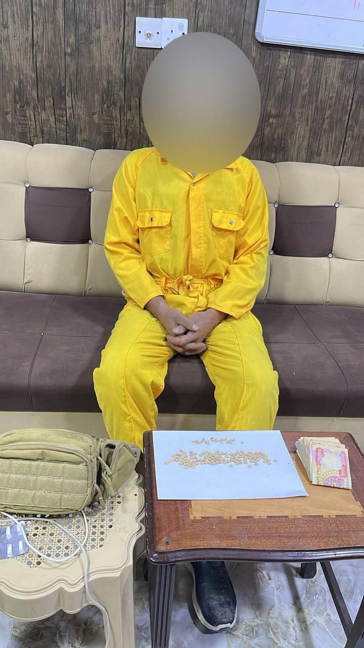 شرطة الانبار تلقي القبض على احد المتهمين المتاجرين بالمواد المخدرة