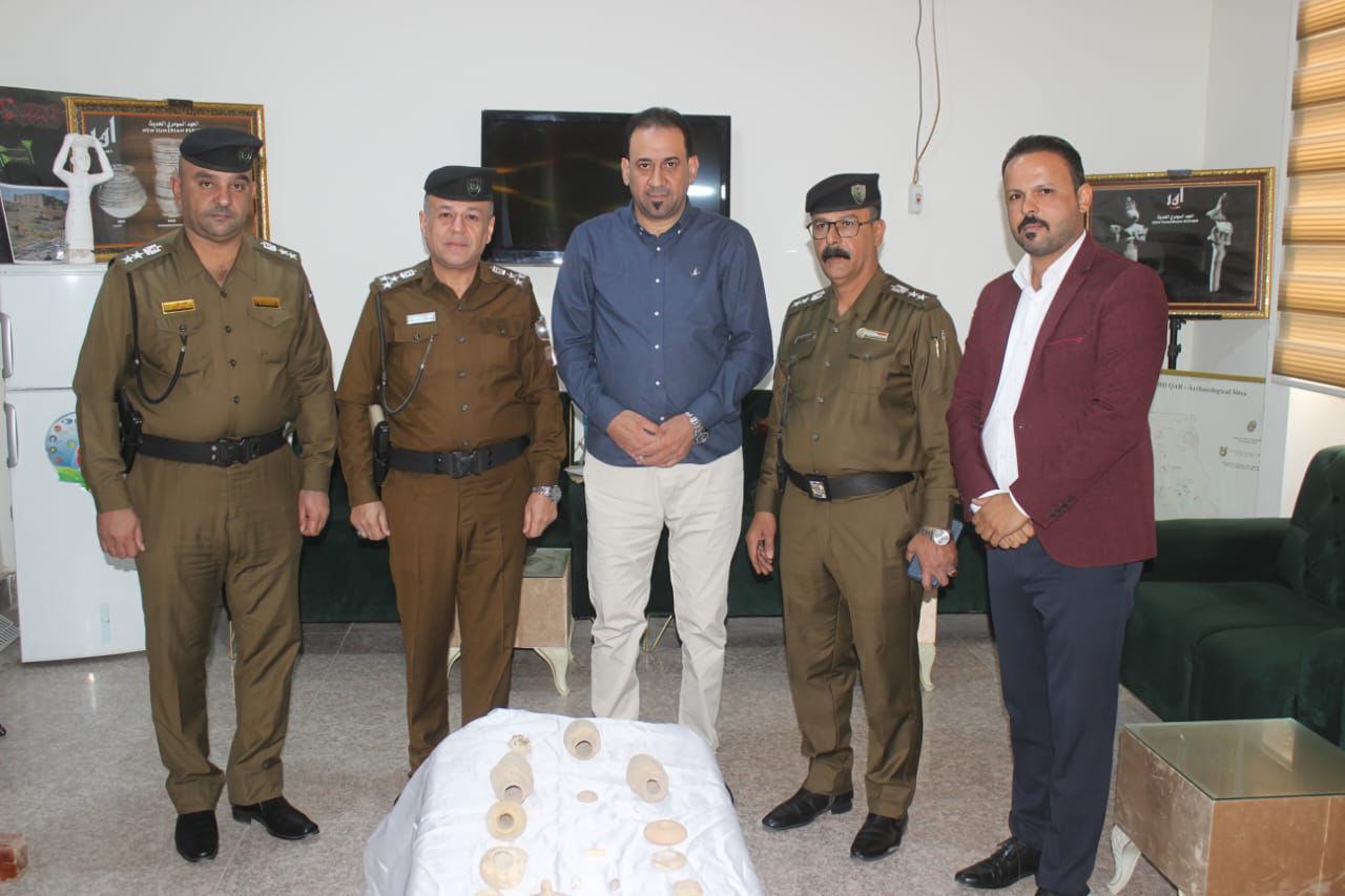 العثور على (29 ) قطعة اثرية في ذي قار والديوانية