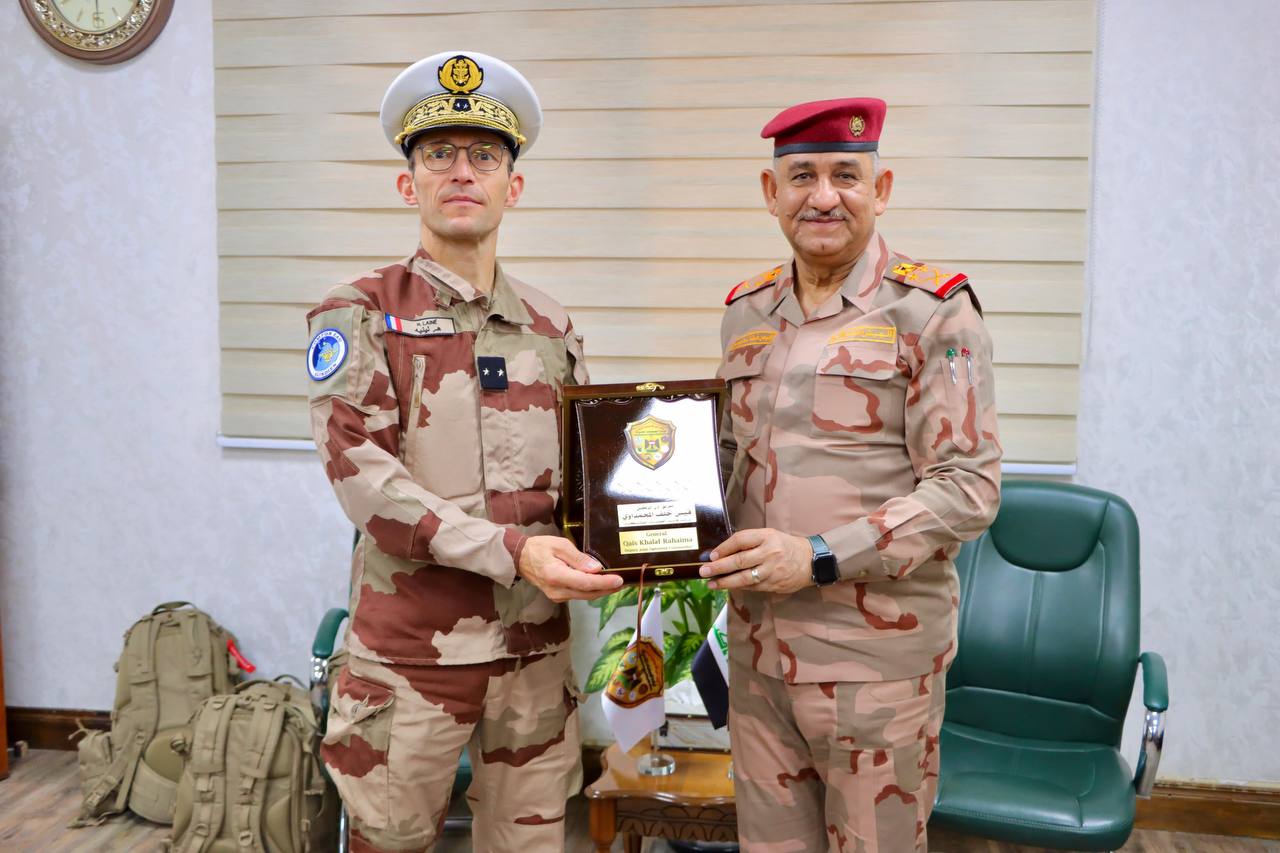 نائب قائد العمليات المشتركة يستقبل قائد القوات الفرنسية في الشرق الأوسط