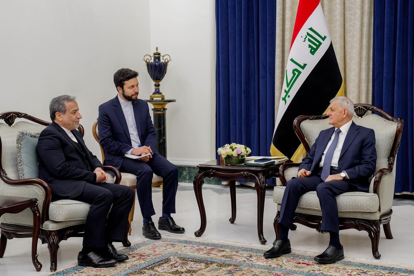 رئيس الجمهورية يستقبل وزير الخارجية الإيراني