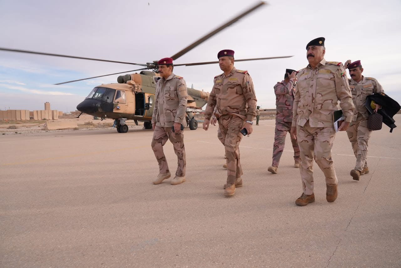 رئيس أركان الجيش الفريق أول قوات خاصة الركن عبد الأمير رشيد يارالله يصل إلى قضاء القائم