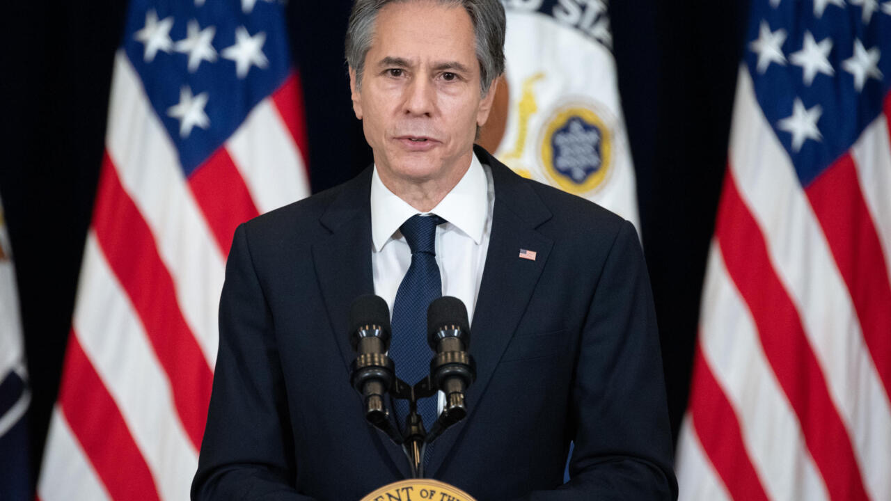 وزير الخارجية الأمريكية أنتوني بلينكن في كلمة للصحفيين عقب مغادرته بغداد: